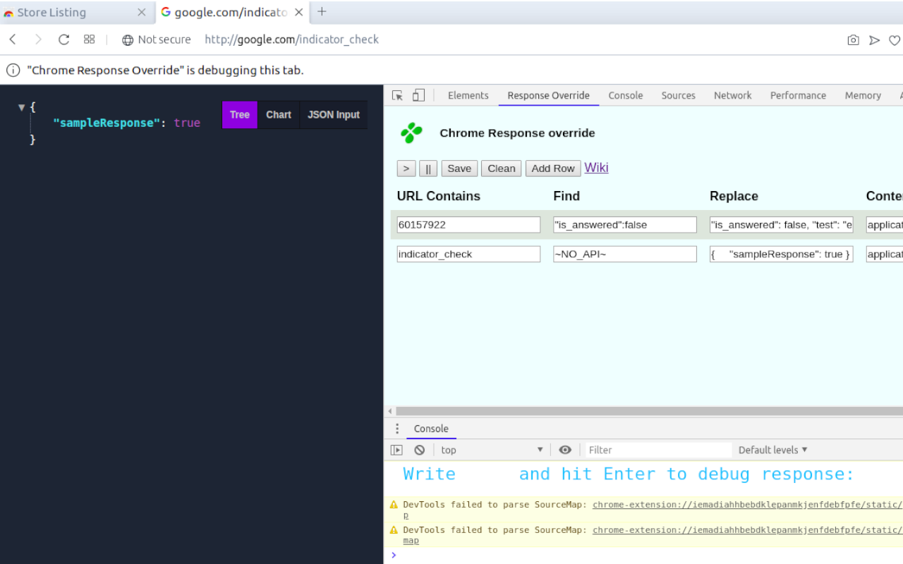 Chrome Response Override截图1