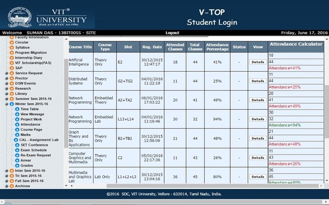 Attendance Calulator截图1