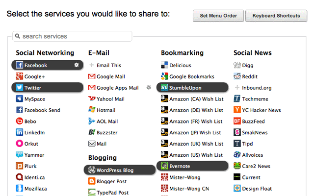 Shareaholic for Google Chrome截图5
