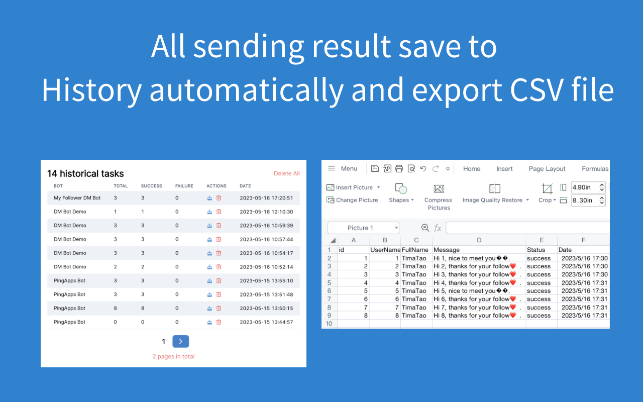 Ins DM Bot - Ins群发私信机器人截图1