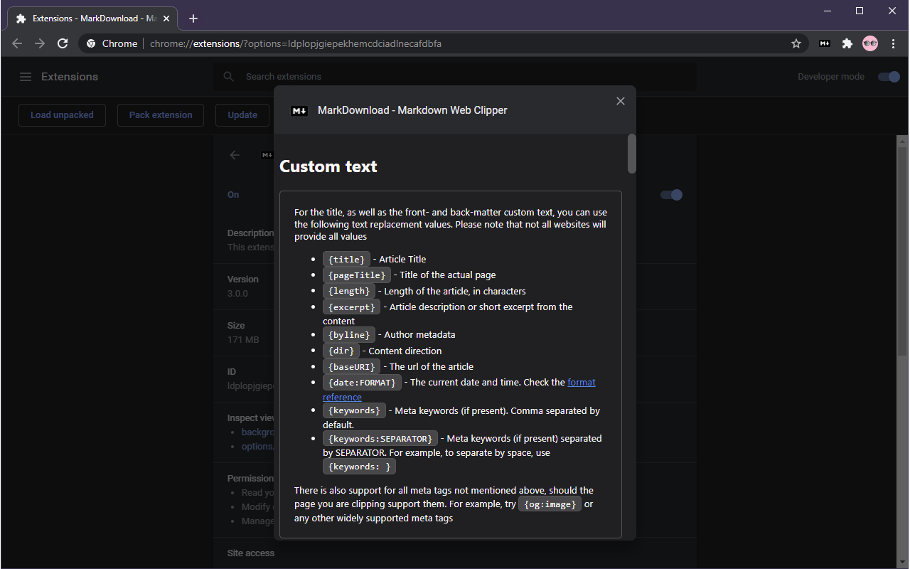 MarkSnip - Markdown Web Clipper截图5