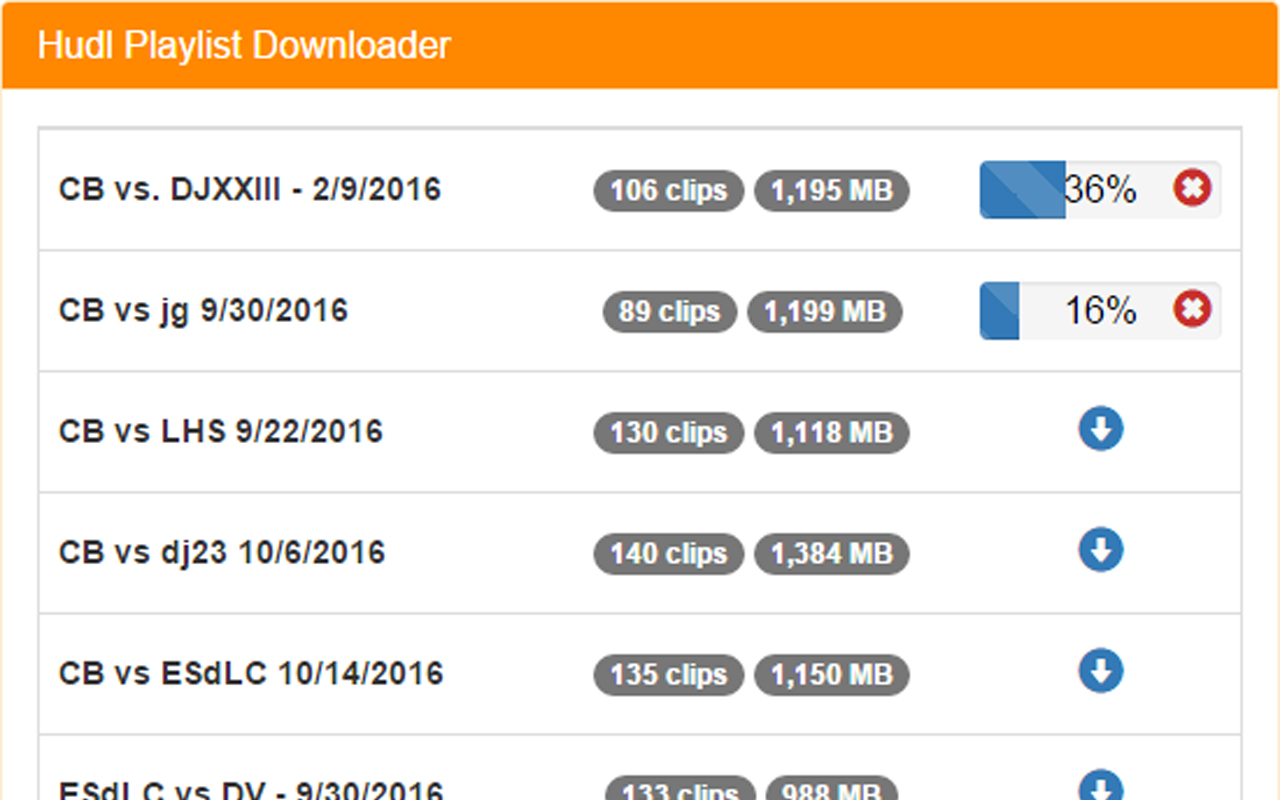 Hudl Playlist Downloader截图1