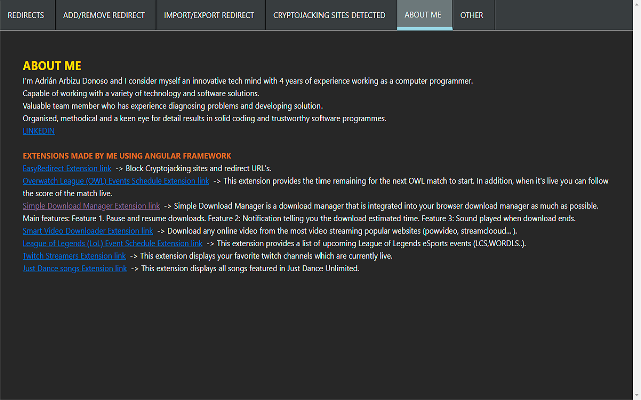 Easy Redirect && prevent Cryptojacking截图1