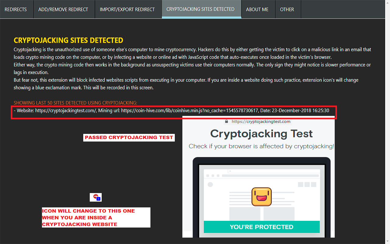 Easy Redirect && prevent Cryptojacking截图5