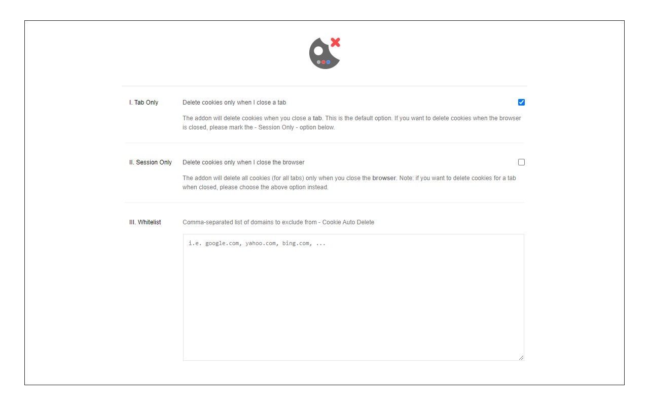 Cookie Auto Delete截图2