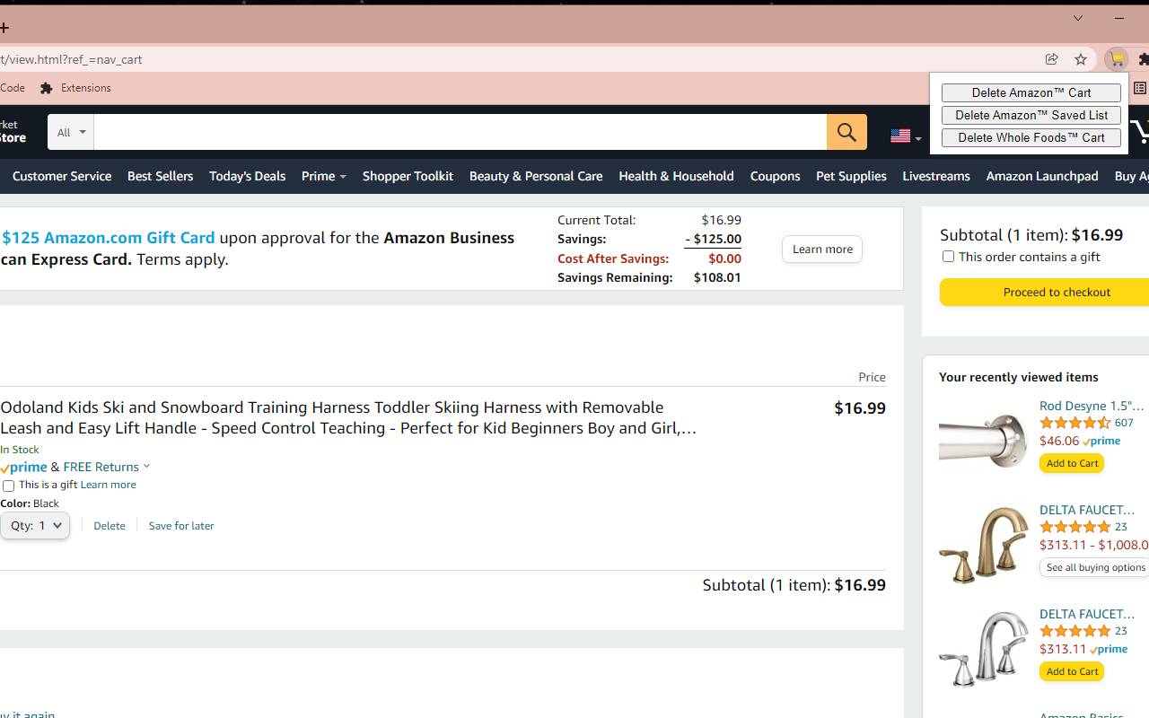 Delete Shopping Cart截图1