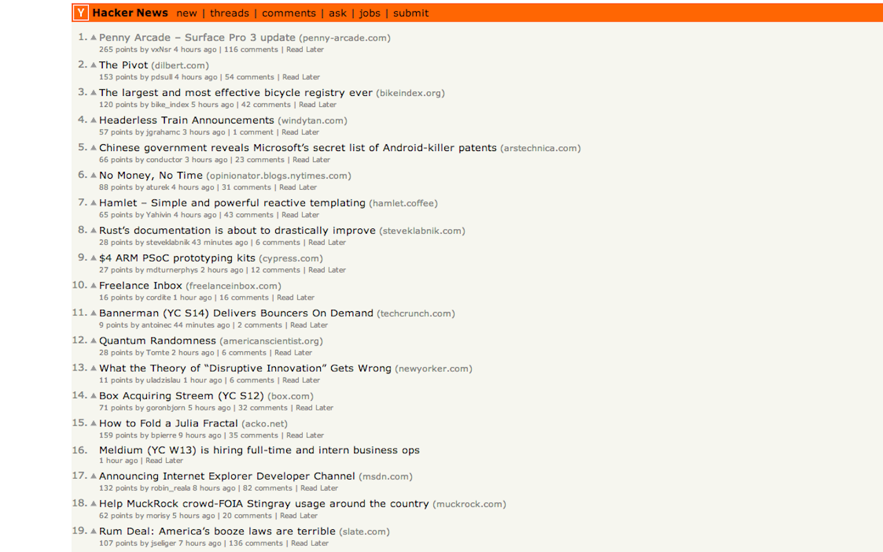 Read Later for Hacker News截图2