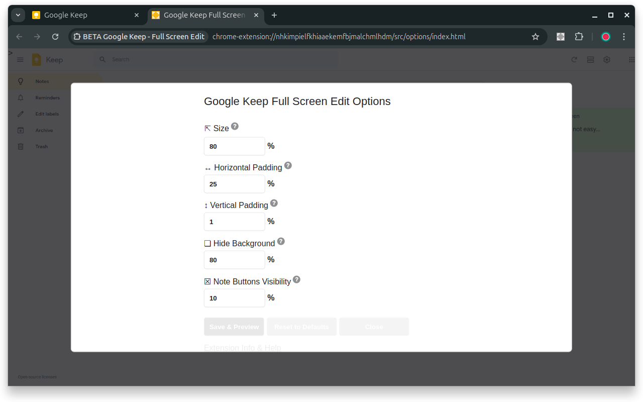 Google Keep - Full Screen Edit截图1