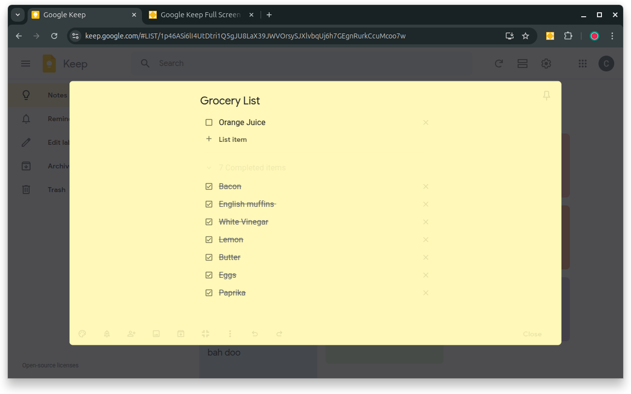 Google Keep - Full Screen Edit截图2