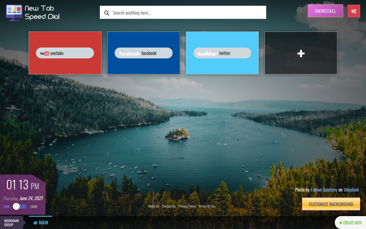 New Tab Speed Dial Extension截图1