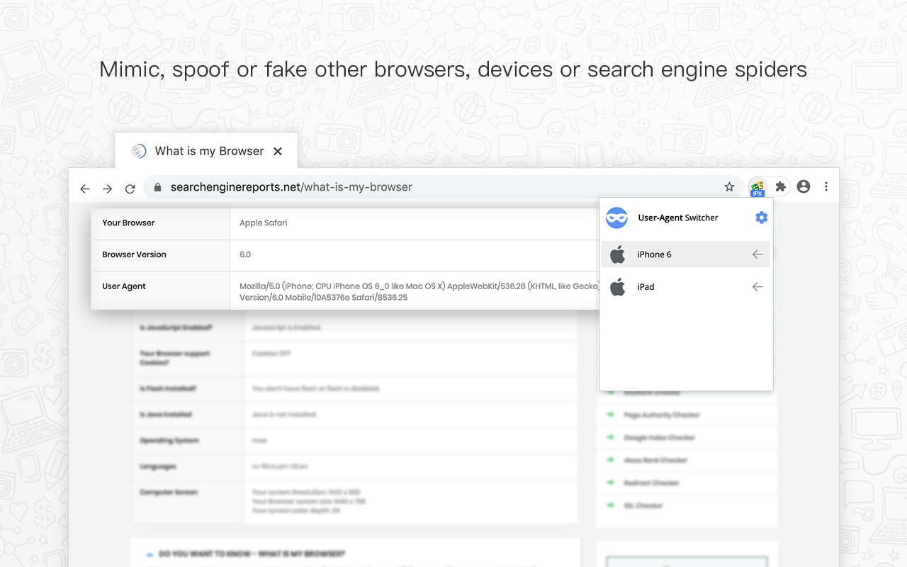 User Agent Switcher截图1