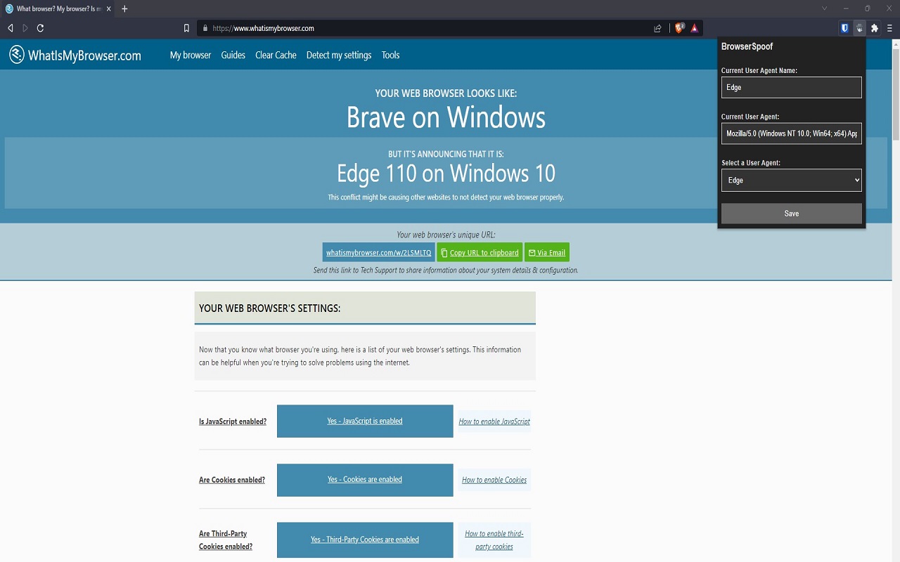 BrowserSpoof - User Agent Switcher截图1