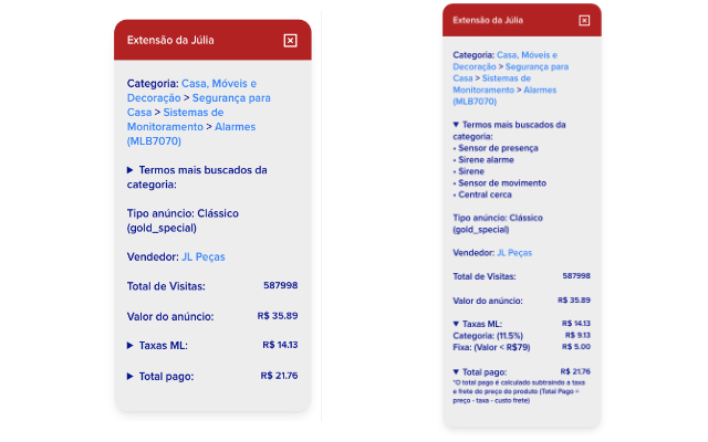 Cálculos Mercado Livre截图1