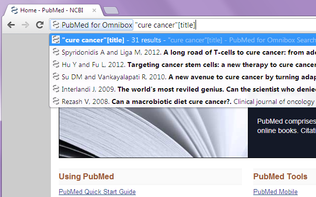 PubMed for Omnibox截图2