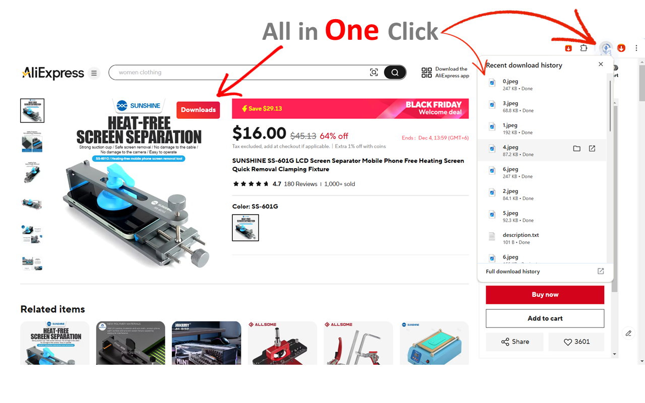 AliSave - Download AliExpress Images & Videos截图1