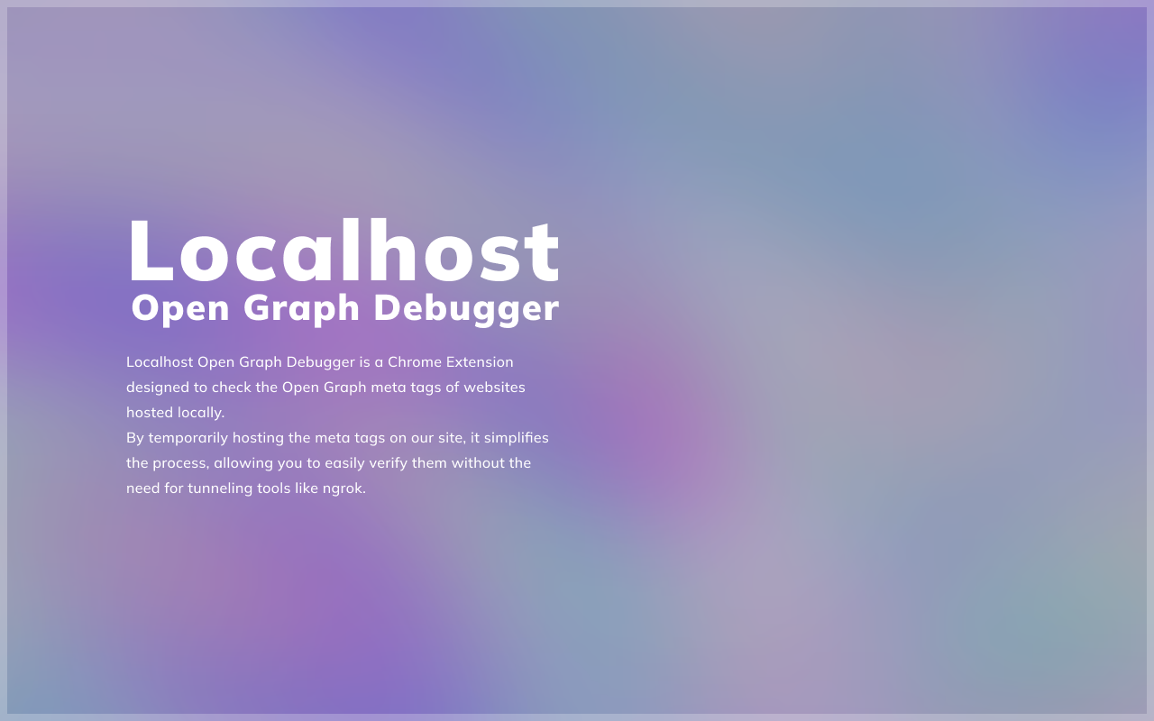 Localhost Open Graph Debugger截图1