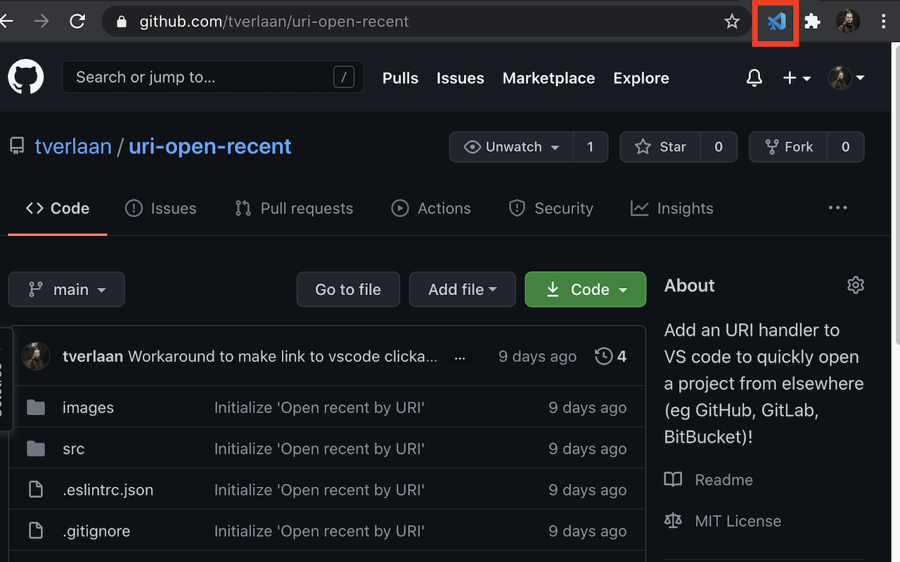 Open in VS Code截图2