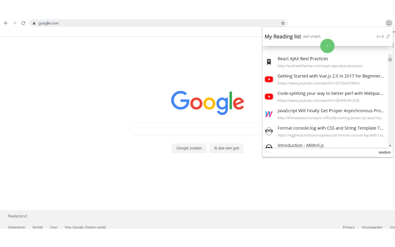 Chrome Reading List 2 ❤截图1