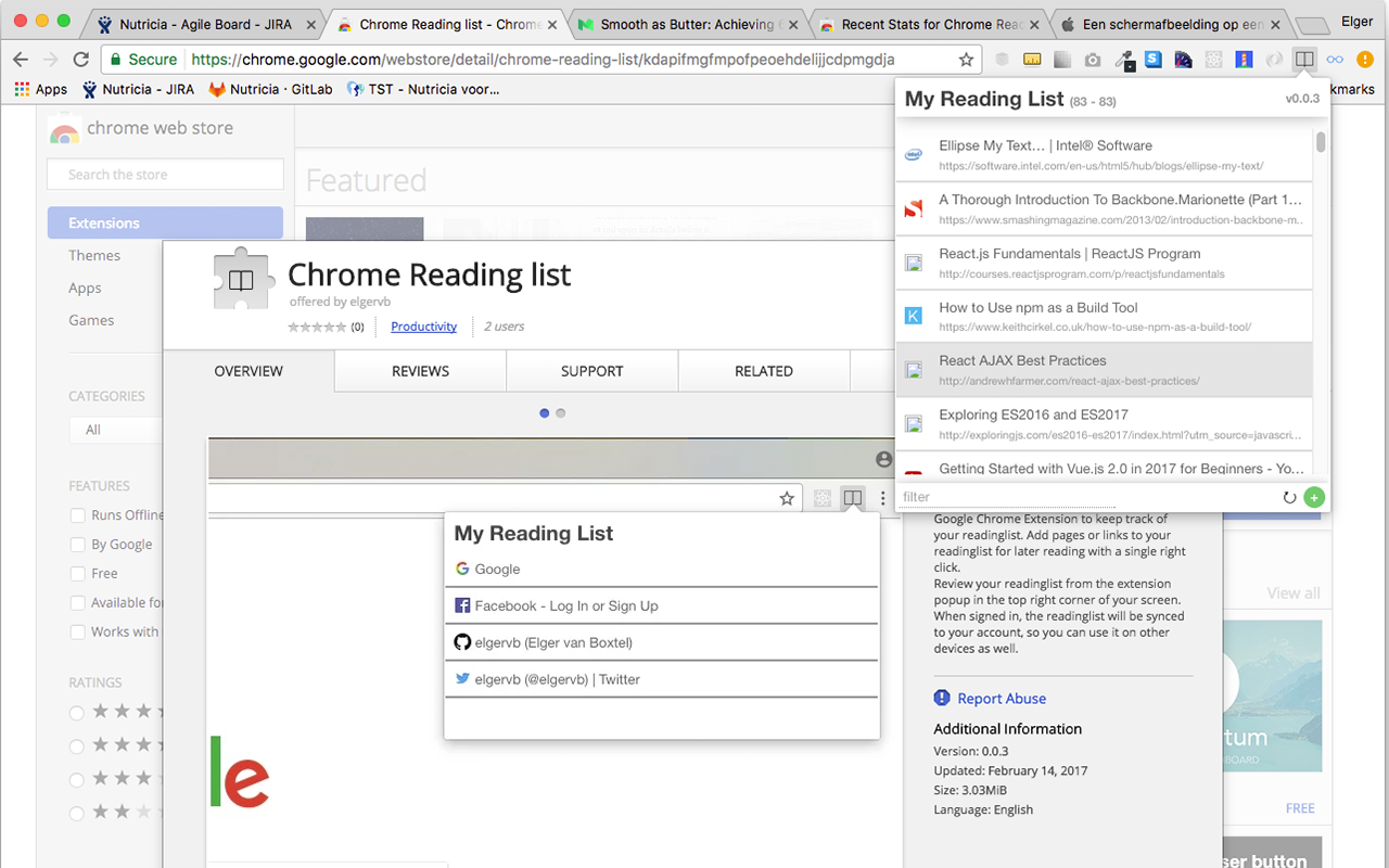 Chrome Reading List 2 ❤截图4
