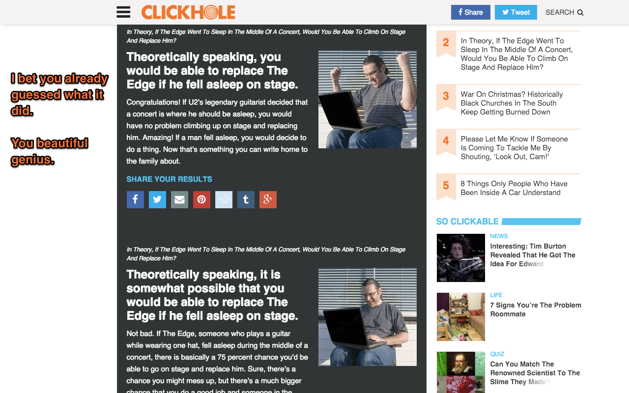 ClickHole - REVEAL ALL!截图1