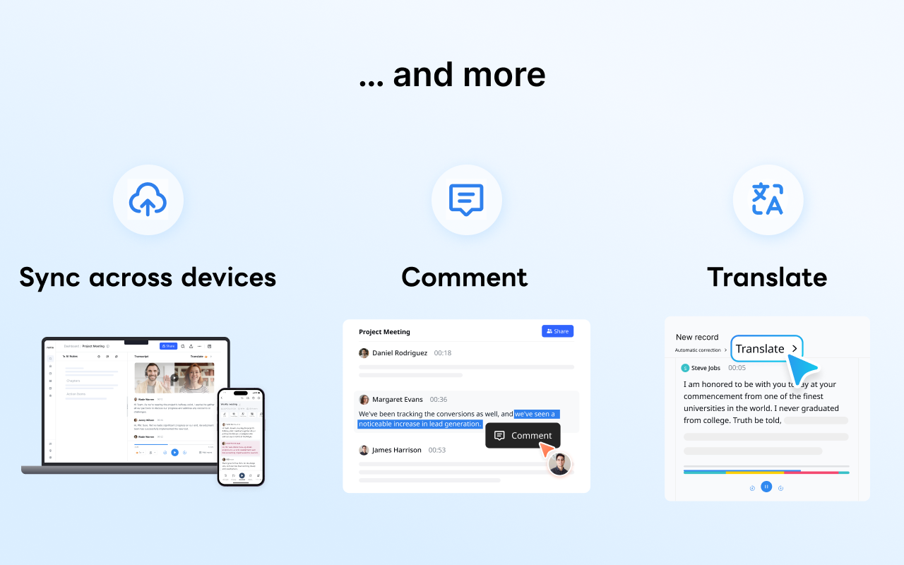 Notta: AI Meeting Notetaker & Audio Transcription截图2