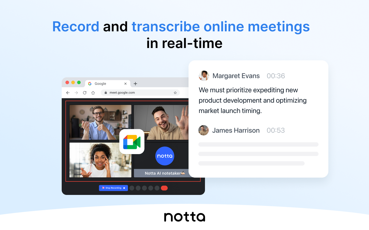 Notta: AI Meeting Notetaker & Audio Transcription截图3