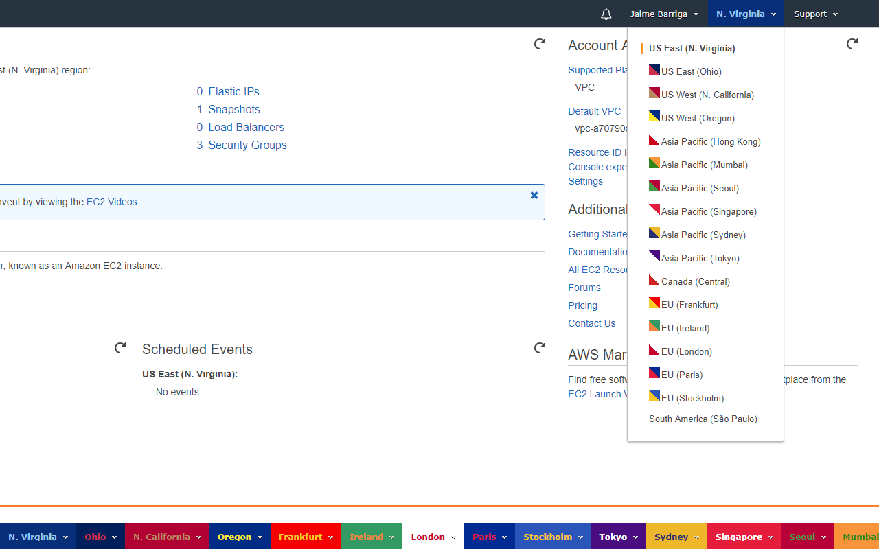 AWS Region Color Highlights截图1