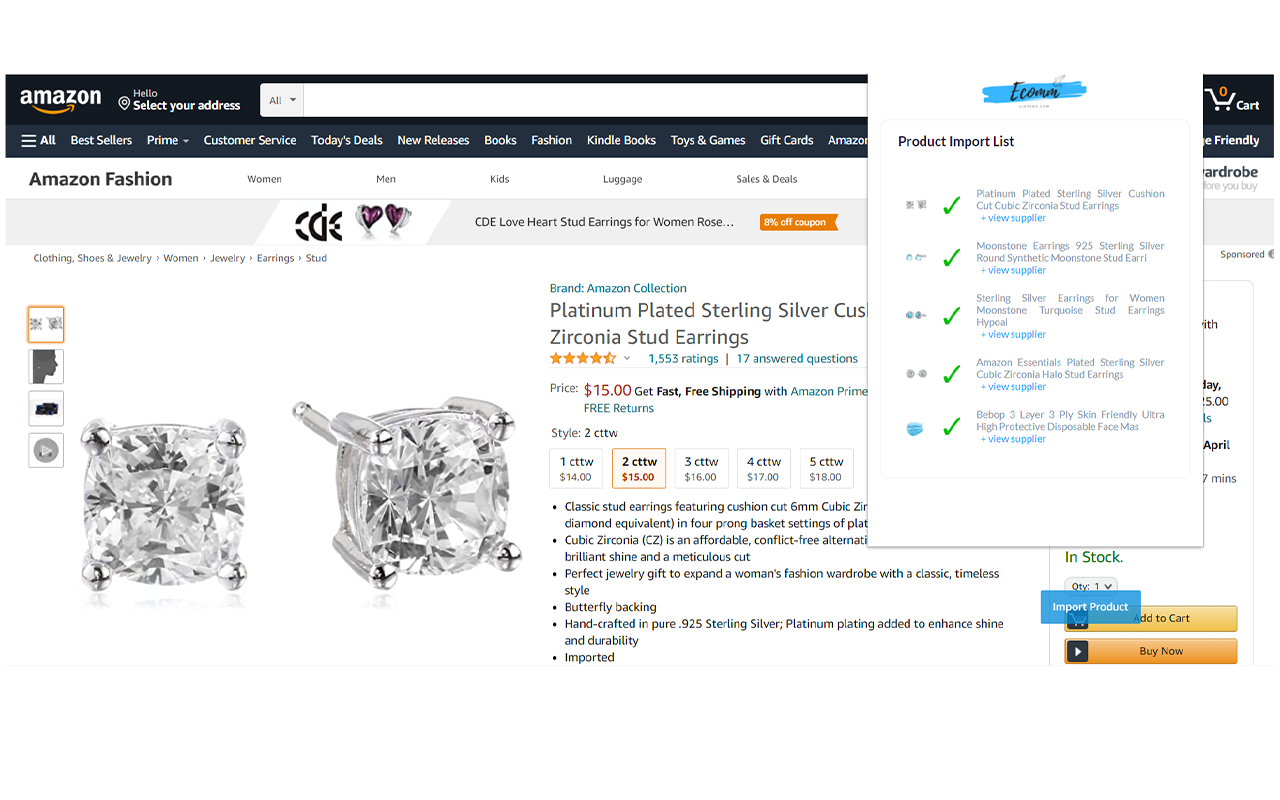 EcomListers Dropshipping Product Importer截图2