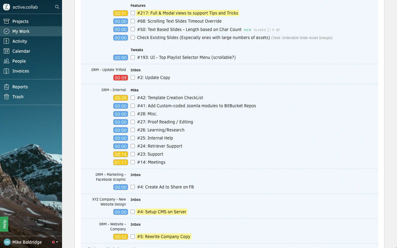 Active Collab Inline Timers截图3