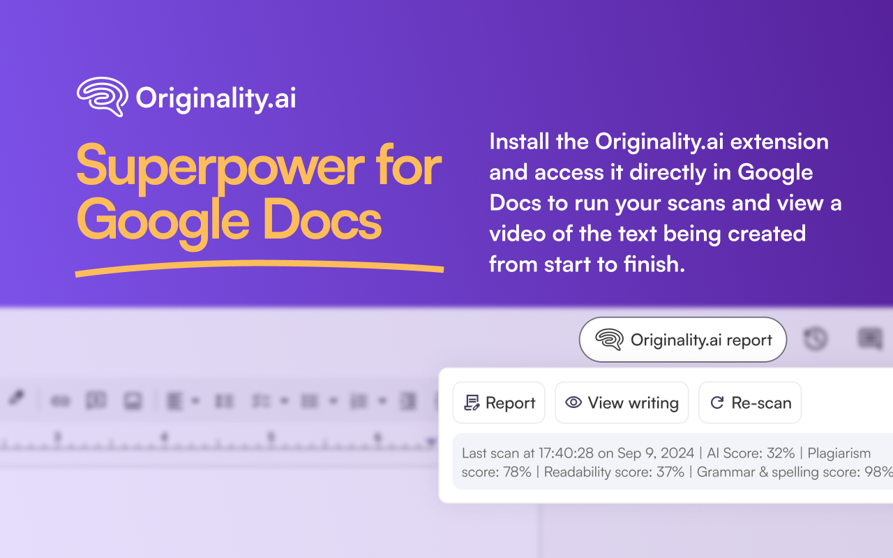 AI Detector and Human Writing Report - Originality.ai截图1