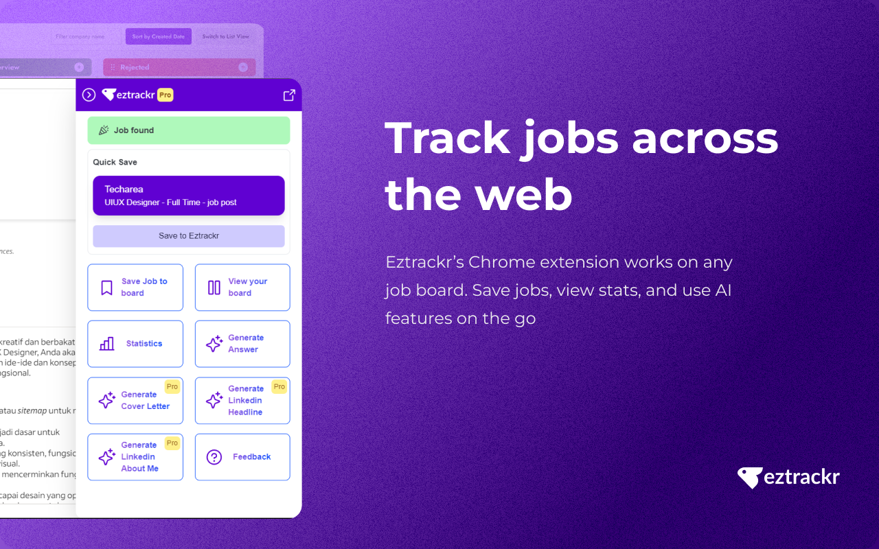 Eztrackr - Supercharge your job hunt截图2