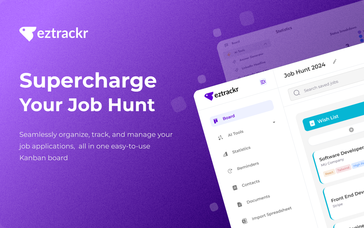 Eztrackr - Supercharge your job hunt截图3