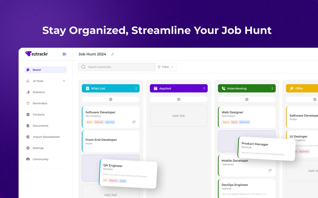 Eztrackr - Supercharge your job hunt截图4