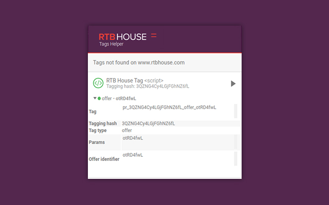 RTB House Tags Helper截图2