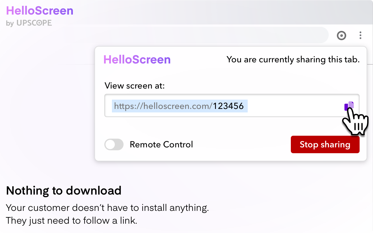HelloScreen Screen Sharing for Chrome截图4