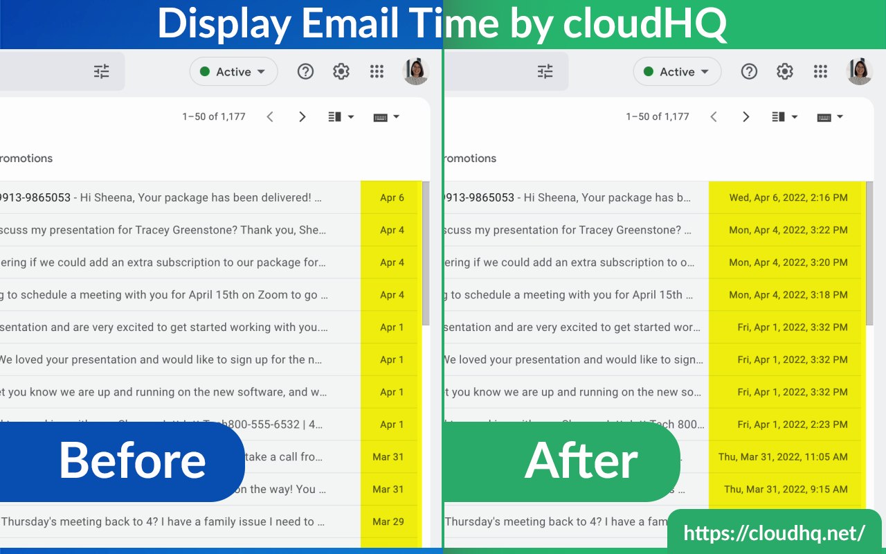 Display Email Time by cloudHQ截图4