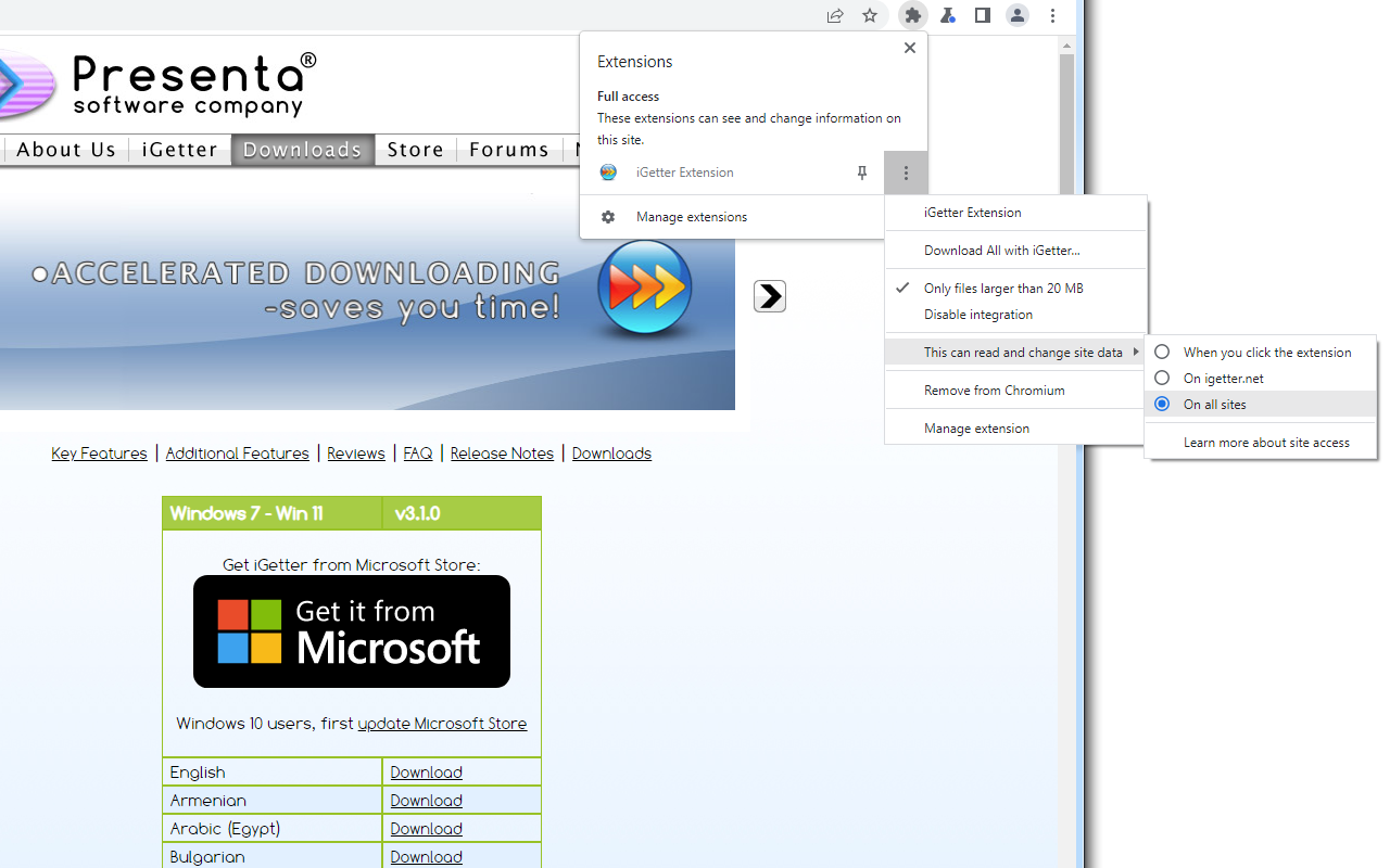 iGetter Download Manager截图2