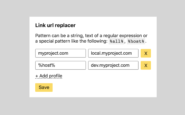 Link url replacer截图1