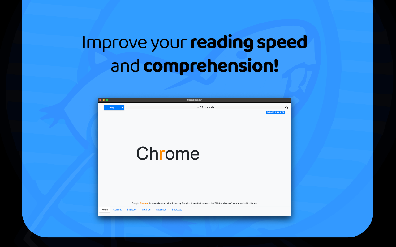 Sprint Reader - Speed Reading Extension截图4
