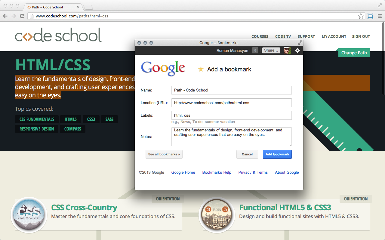 Add to Google Bookmarks (context menu)截图1
