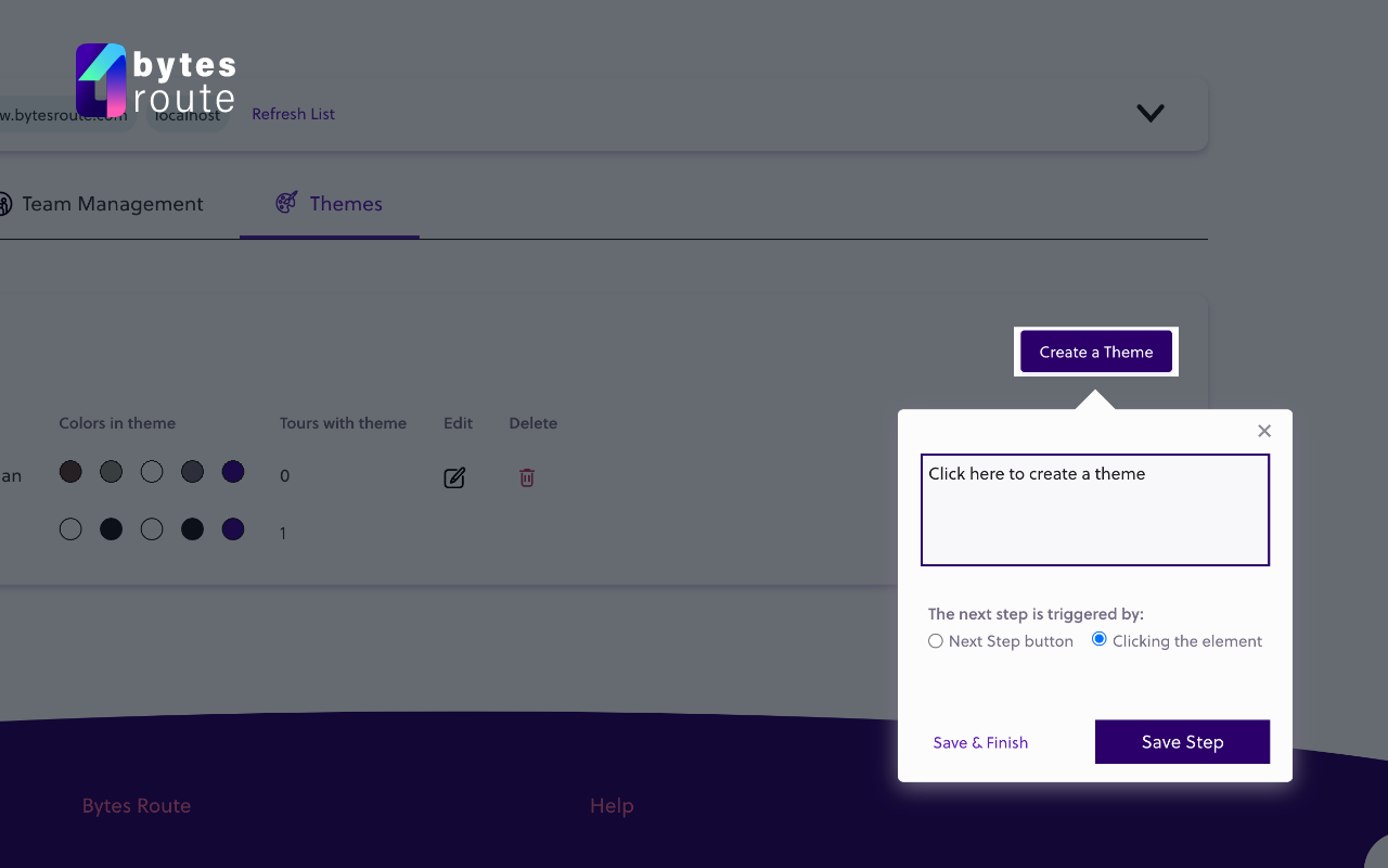Bytes Route - Free digital adoption platform.截图1