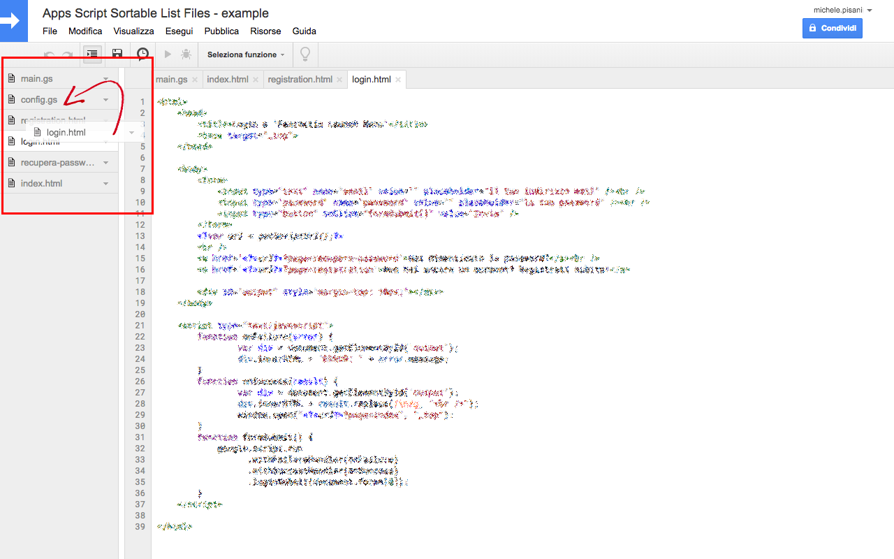 Apps Script Sortable List Files截图2