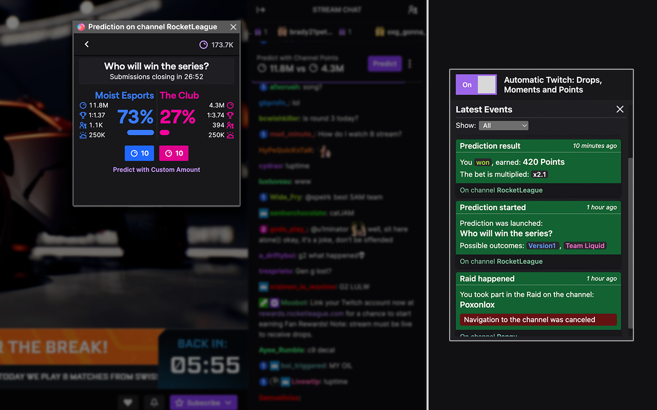 Automatic Twitch: Drops, Moments and Points截图2
