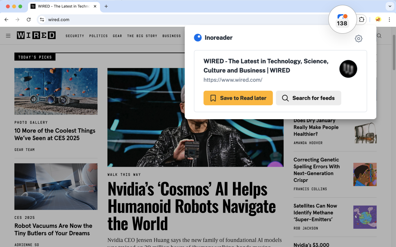 Inoreader: Read-later and RSS extension截图3