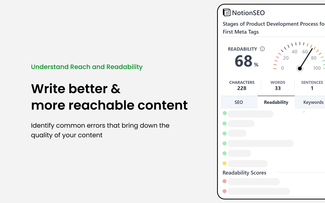 NotionSEO: Notion SEO & Readability Plugin截图1