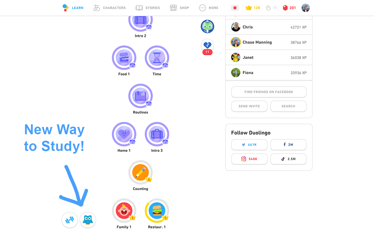 Duolingo Spaced Repetition截图1