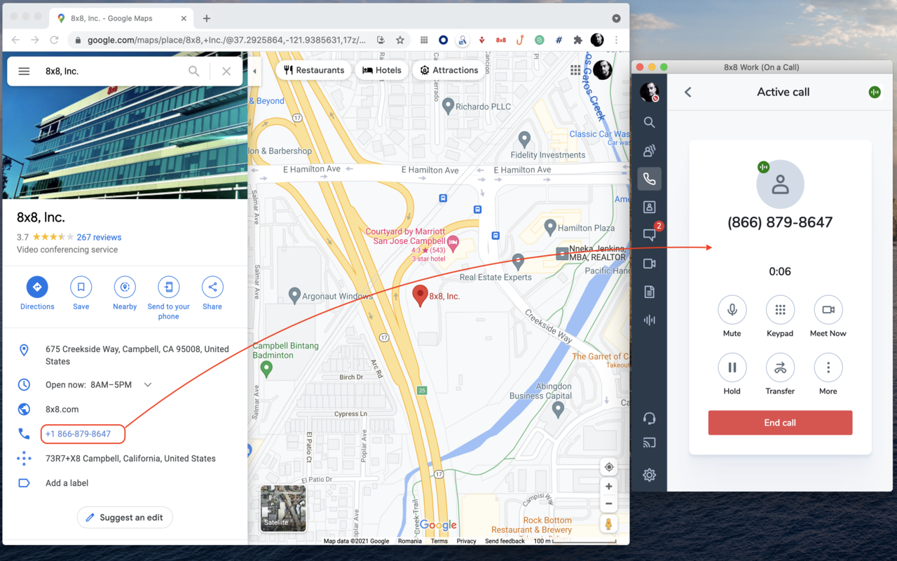 8x8 Web Dialer截图2