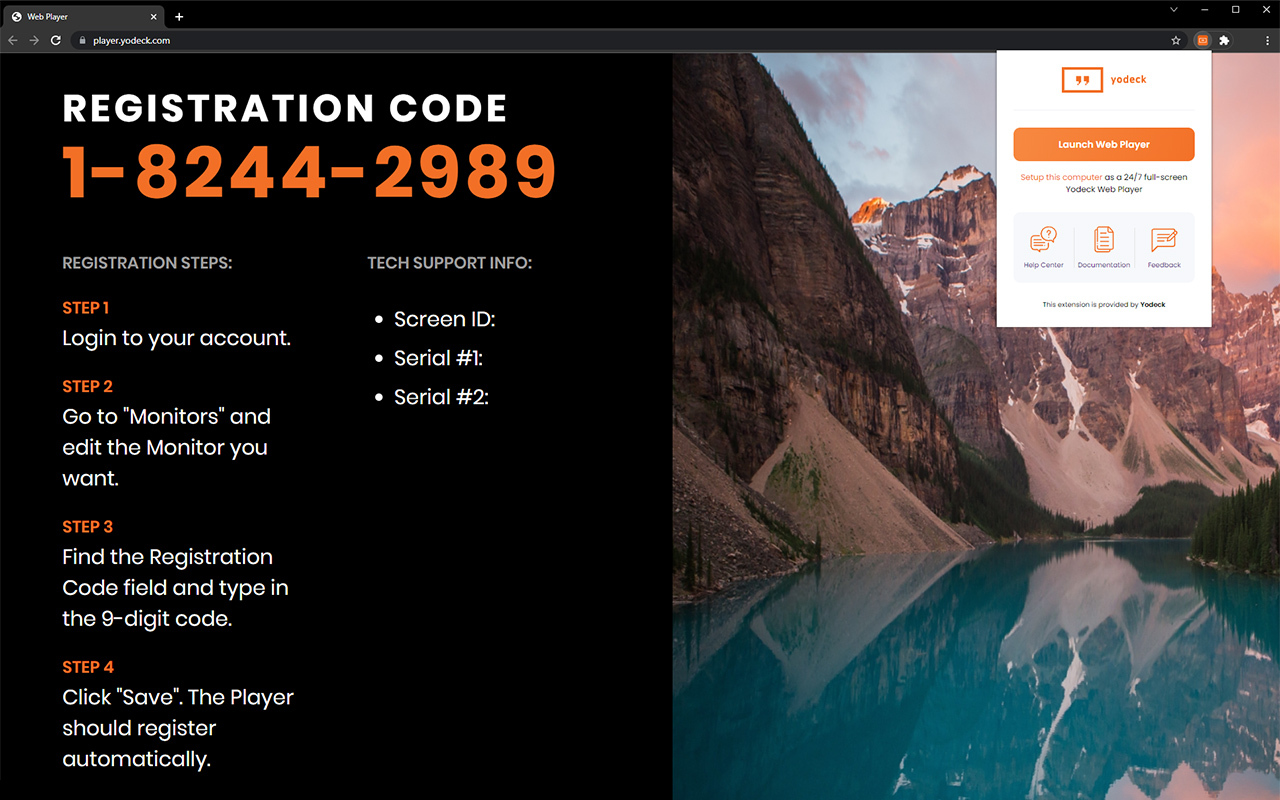 Yodeck Web Player Extension截图1