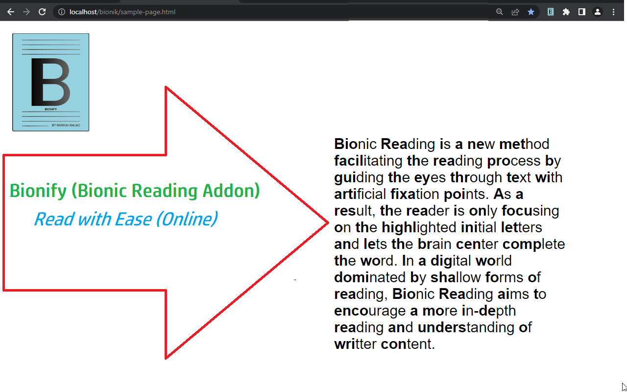 Bionify - Bionic Reading Plugin截图2