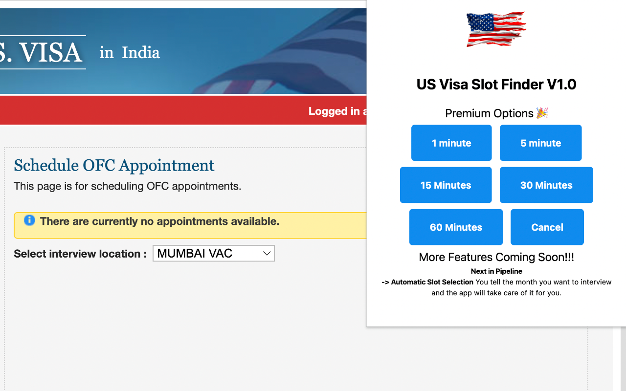 US Visa Slot Finder截图2
